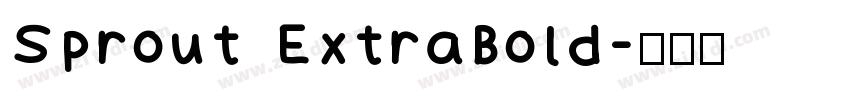 Sprout ExtraBold字体转换